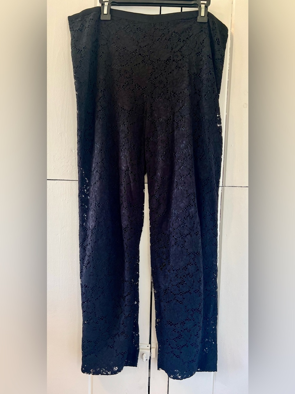 St. John Black Lace women’s Dress Pants